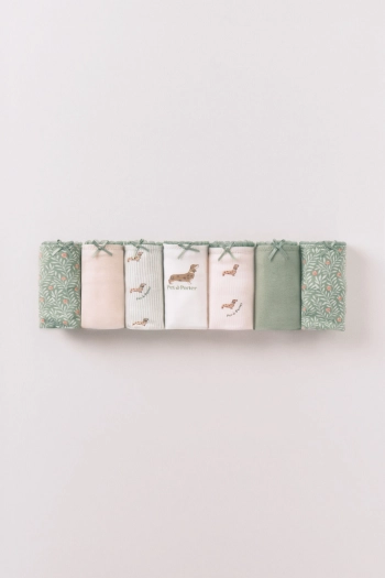 Набір із 7 трусиків-бразиліана із бавовни