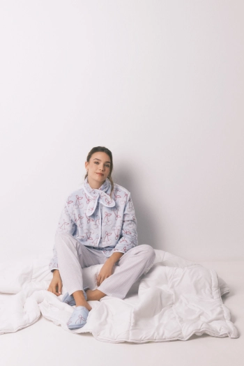 Флісовий халат з жакардовим ворсом