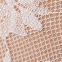 Білі мереживні стрінги з люрексом