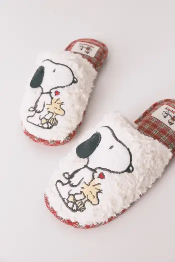 Домашние тапочки из искусственного меха Snoopy