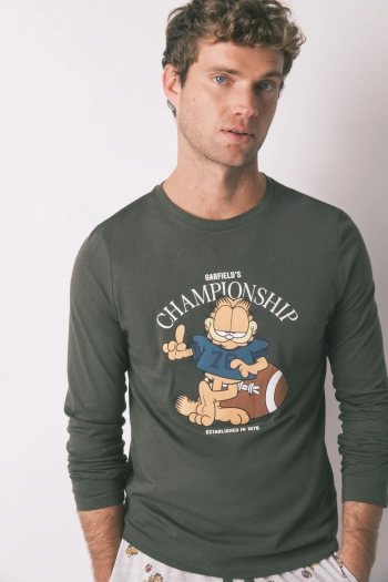 Довга чоловіча бавовняна піжама Garfield