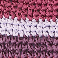 Сумка через плечо из рафии разноцветная