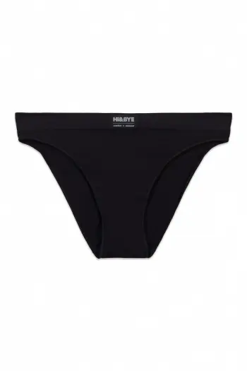 Класичні безшовні трусики чорного кольору