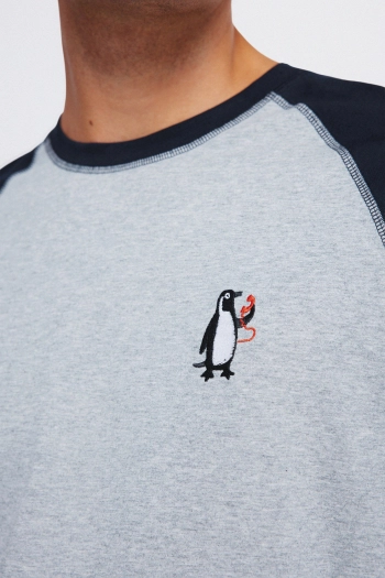 Длинная пижама с брюками в клетку