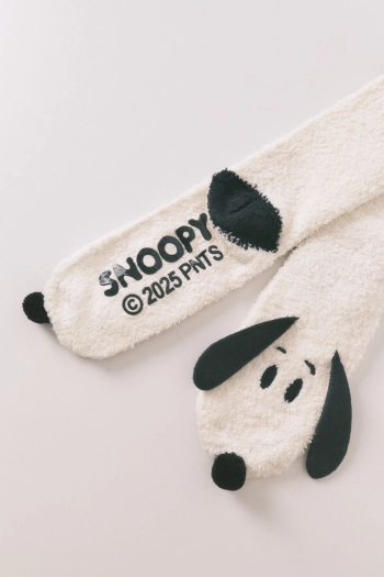 Білі довгі шкарпетки Snoopy