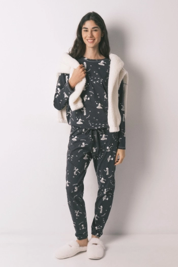 Довга піжама з бавовни із принтом «Маленький принц».