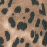 Короткий двухсторонний халат с анималистическим принтом