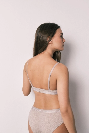 BEAUTIFUL Класичний бавовняний бюстгальтер у рубчик