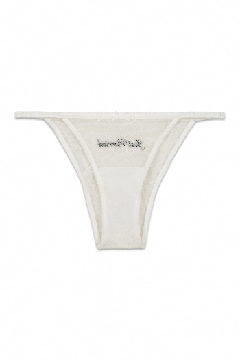 Трусики-бразиліана з написом "Just Married" білого кольору