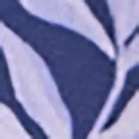 Класичні сині трусики з квітковим принтом