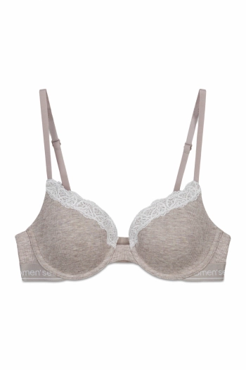 BEAUTIFUL Класичний бавовняний бюстгальтер у рубчик