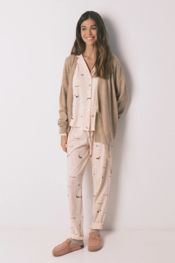 Однотонний кардиган з трикотажної тканини