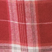 Довгі червоні штани у клітинку