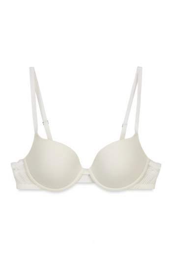 BEAUTIFUL класичний бюстгальтер в смужку, білий