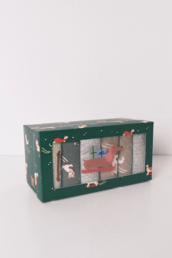 Набір із 6 пар довгих бавовняних шкарпеток