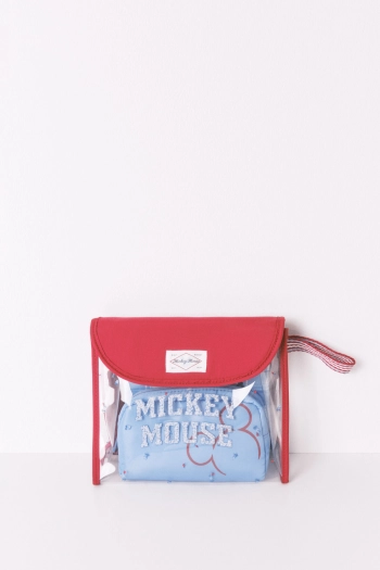 Набір із 3 червоних косметичок Mickey