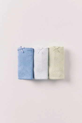 Набір із 3 трусиків-танга з бавовни