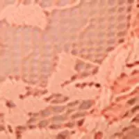 Классические кружевные трусики персикового цвета