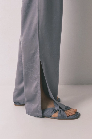 Длинная пижама из жаккардового атласа