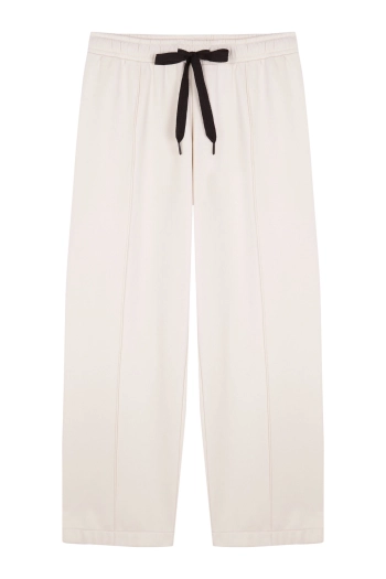 Довгі білі тонкі флісові штани