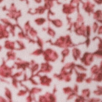 Червона бавовняна піжама з квітковим принтом