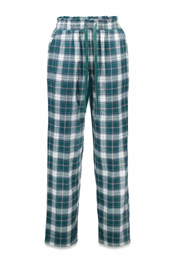 Довгі прямі штани зі 100% бавовняної фланелі