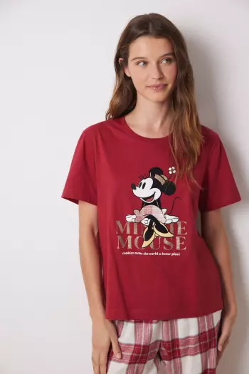 Піжама картата Minnie з бавовни