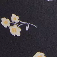 Синій топ-бікіні бандо з квітковим принтом