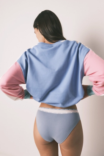 Набір із 3 класичних трусиків з бавовни: зелений, синій, білий