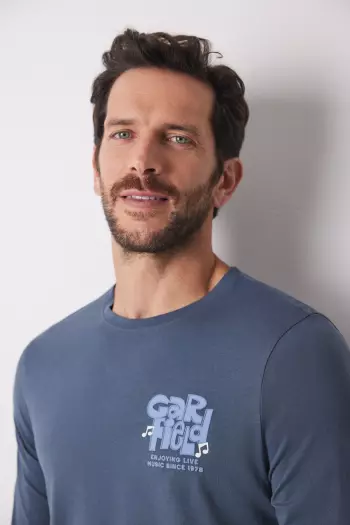 Довга чоловіча піжама Garfield з бавовни