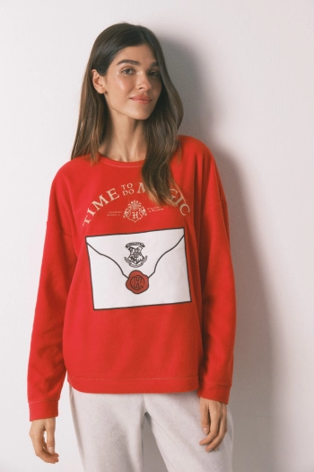 Мягкая длинная флисовая пижама с принтом  Harry Potter