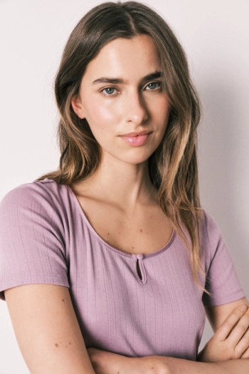 Розовая пижама с цветочным принтом