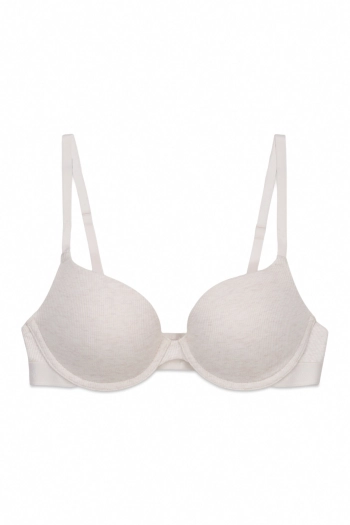 GORGEOUS Бавовняний бюстгальтер push-up у рубчик