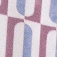 Довга піжама із сатину з геометричним принтом