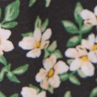 Длинная черная хлопковая пижама в рубчик