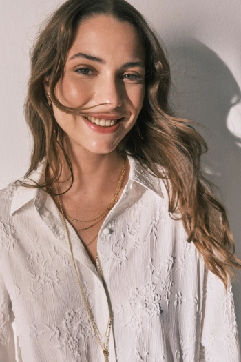 Довга піжама-сорочка із сатину