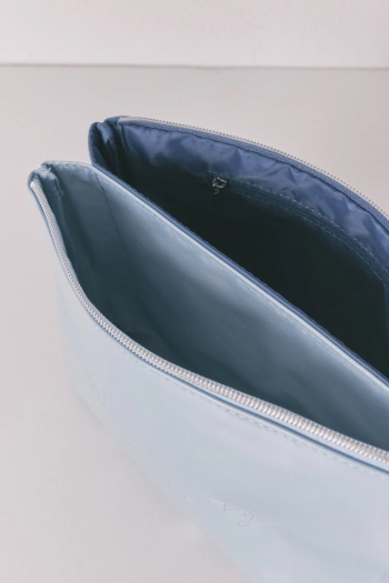 Середня подвійна косметичка зі штучної шкіри