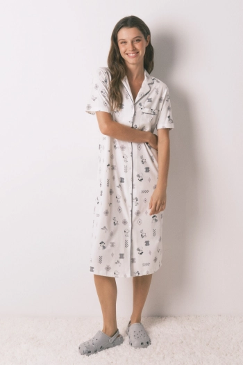 Хлопковая ночная сорочка «Snoopy»