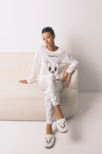 Довга піжама Tweety Bird з бавовни