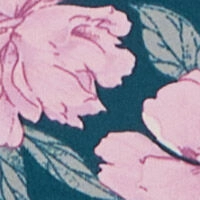 Широкі зелені трусики-бразиліана з квітковим принтом