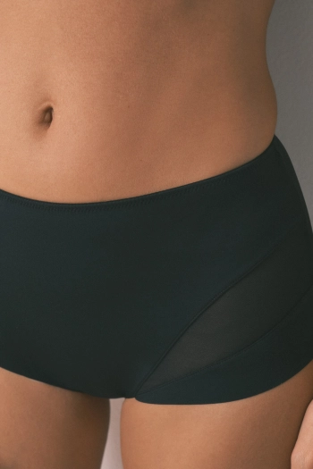 Чорні коригувальні трусики з високою посадкою