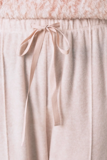 Рожева піжама з м'якого флісу
