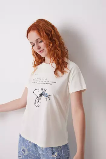 Футболка Snoopy з коротким рукавом з бавовни