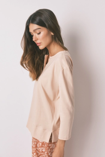 Футболка с рукавами ¾  из хлопка