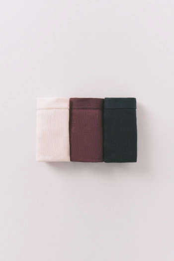 Набор из 3 трусиков-танга в рубчик