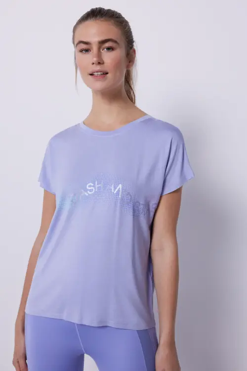 Бузкова футболка з короткими рукавами Tencel