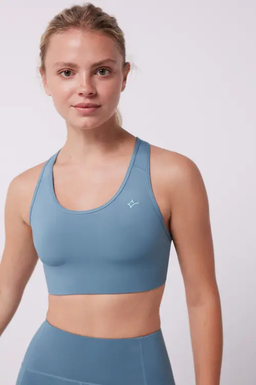 Бирюзовый спортивный бюстгальтер 4D Stretch